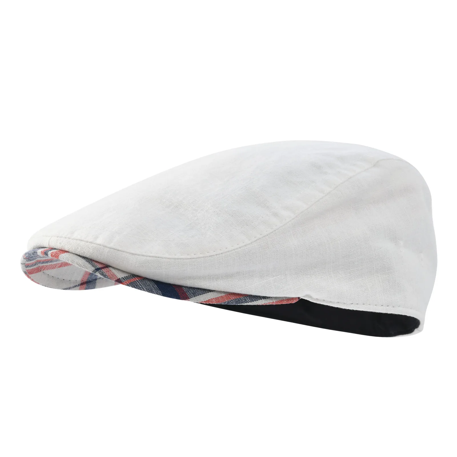 JGNGOUL Men's 100% Linen Flat Ivy Gatsby Newsboy Hat Summer Driving Scally Cap Thin Outdoor Casual