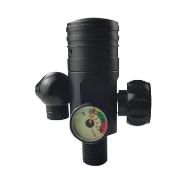 다이빙 레귤레이터 1 단계 압력 감소 밸브, 다이빙 에어 실린더, M18 x 1.5 스레드, 4500psi, 300Bar 발광 게이지