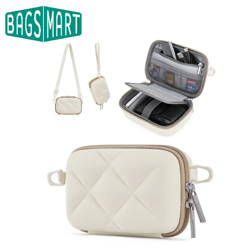 

BAGSMART Digital Camera Case Protective Lightweight Camera Case with 2 Carrying Ways Waterproof and Shockproof Small Camera Bag