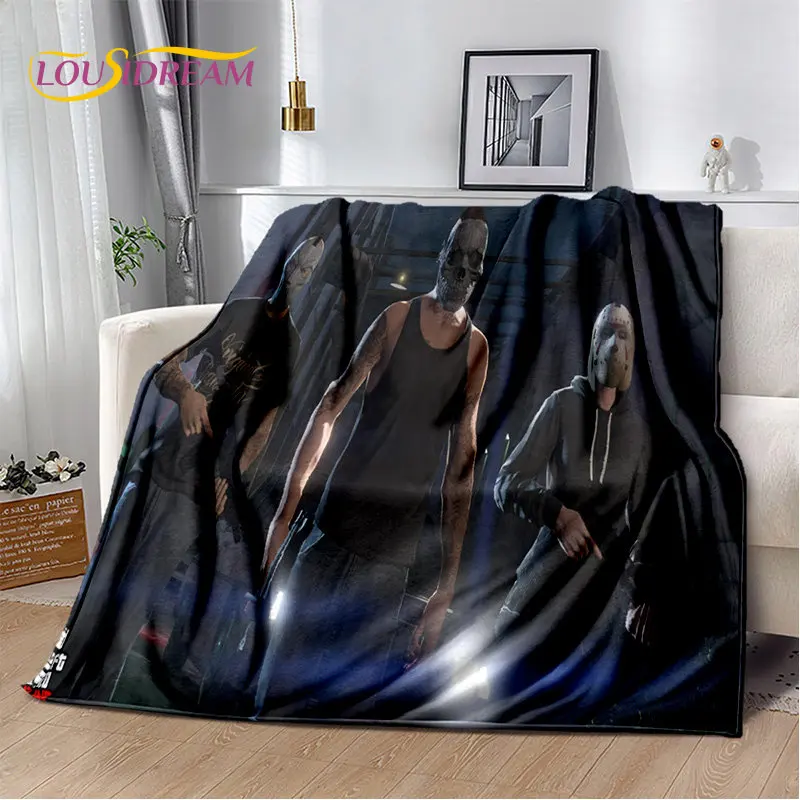 جراند ثيفت أوتو GTA Game Gamer بطانية ناعمة من القطيفة ، بطانية من الفلانيل لرمي بطانية لغرفة المعيشة وغرفة النوم والسرير وأريكة غطاء للنزهات