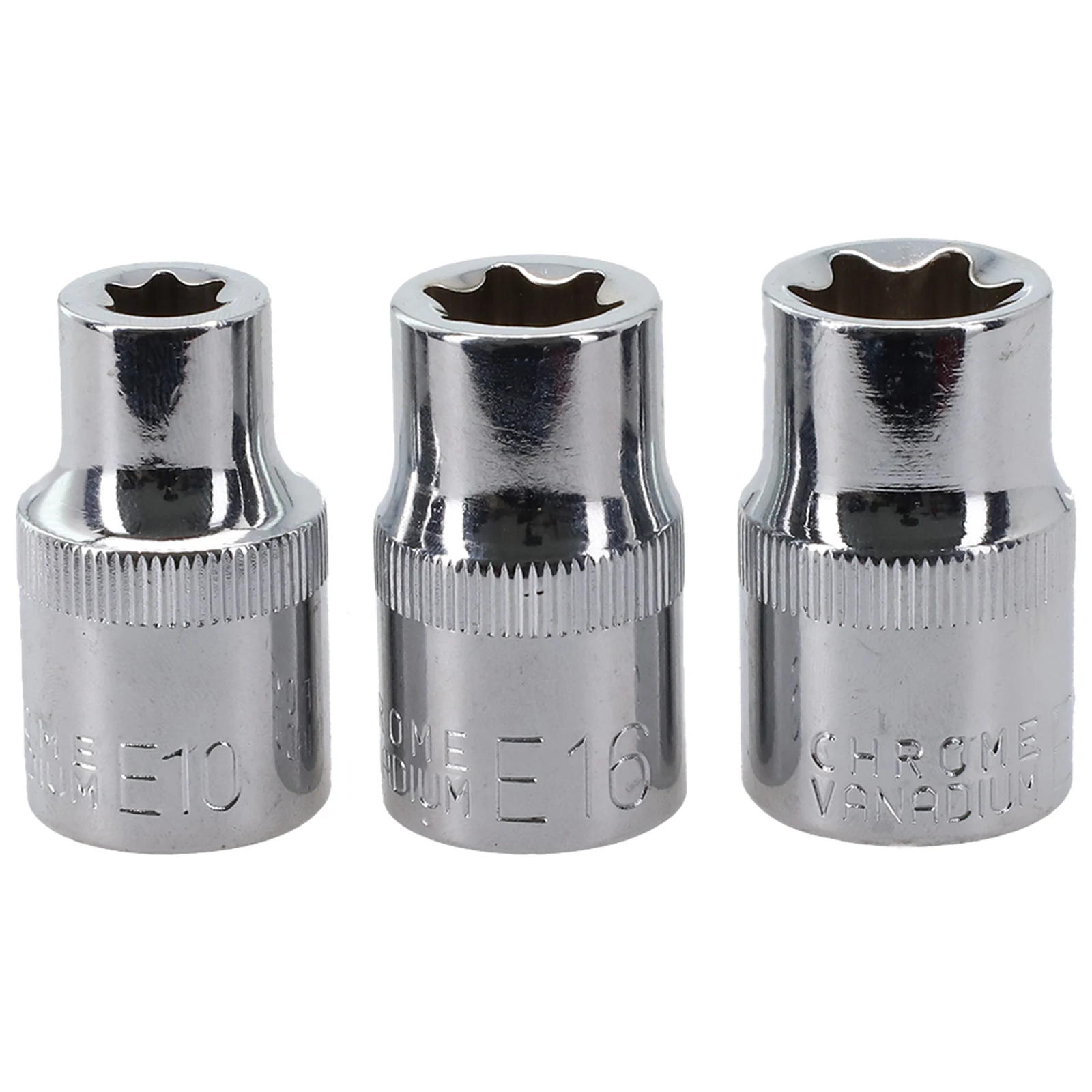 Soquete Torx Fêmea para Chave de Catraca Sockets tipo e 12 Ferramenta Quadrada Ferramentas Manuais de Cabeça E10 E12 E14 E16 E18 E20 E22 E24