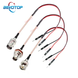 1PCS BNC to DuPont Cable Q9 BNC Male / Female to 2 DuPont 2.54mm Male Plug Test Line RG316 Extension Jumper 10CM to 20M BEVOTOP