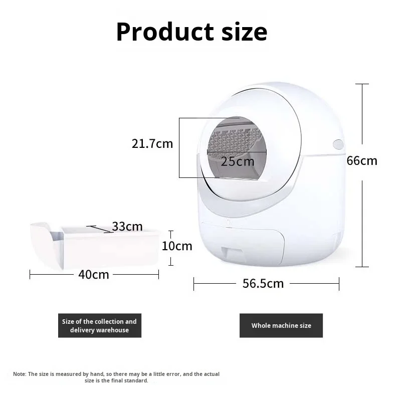 STLFElectric Limpeza totalmente automática Desodorizante ABS Plástico Smart LittersBox para gatos