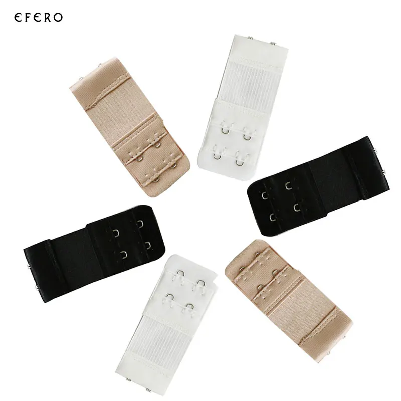 4PCS Bra Extenders Strap Buckle Extension 2 Rows 2 Hooks Buckle Elastic Bra Hook Extender For Bra Underwear Belt Adding