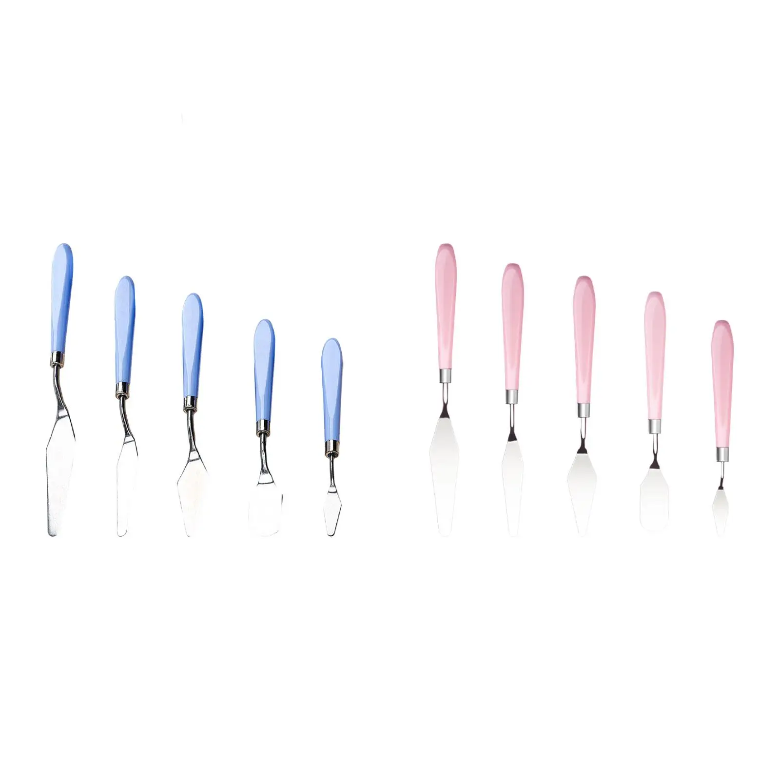 Ensemble de Couteaux à Peinture avec Outils en Acier Inoxydable pour Toile, 5 Pièces