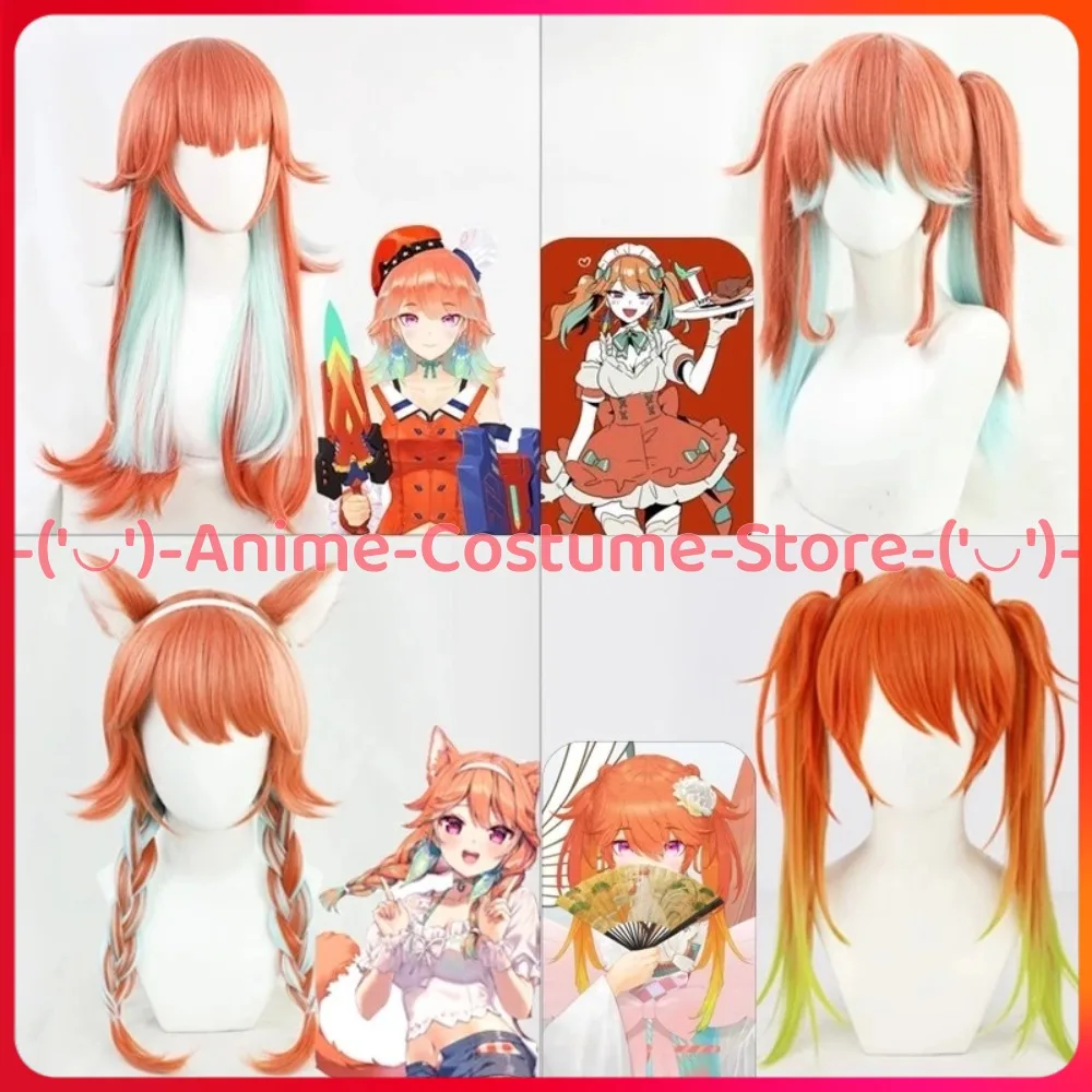 

Hololive VTuber Takanashi Kiara Cosplay Wig Anime Character Halloween Carnival Party Costume Wigs Heat Resistant Synthetic Hair
