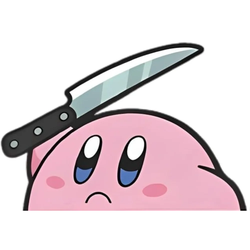 Picture 6: Cute Kirby Vinyl Sticker, Peeking Car Decals, Funny Stickers - Anime Stickers - Waterproof Bumper Sticke