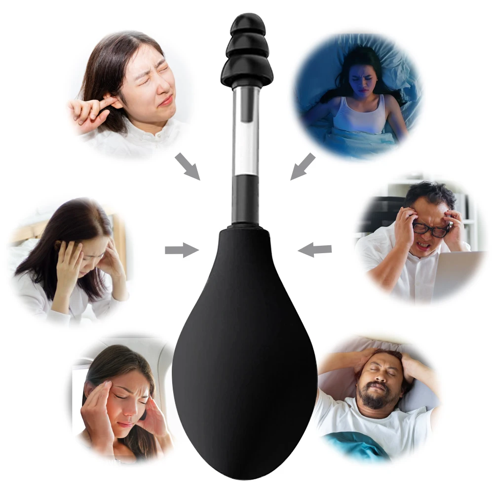 Ear Pressure Relief Suction Device Reduce Tension Ear Pressure Tool Portable Ear Pressure Adjuster Reduces Tension for Migraine