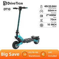 DriveTron DT10 Adult Electric Scooter 1000W Foldable E-Scooter 48V15.6Ah Battery 10 Inch Tire City Electric Scooter