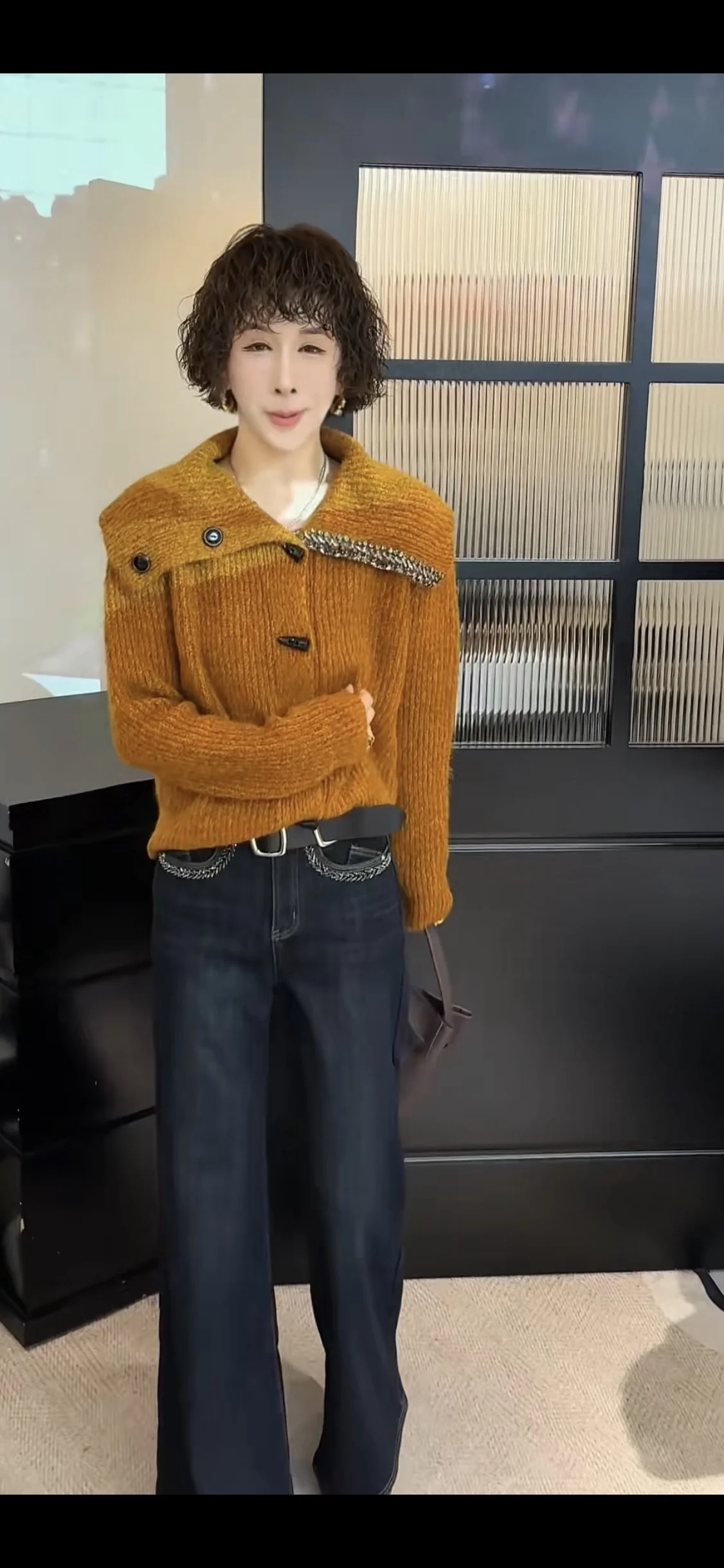 

Свободный повседневный однотонный свитер-накидка для женщин, осенняя новинка, европейский стиль, универсальный базовый дизайн