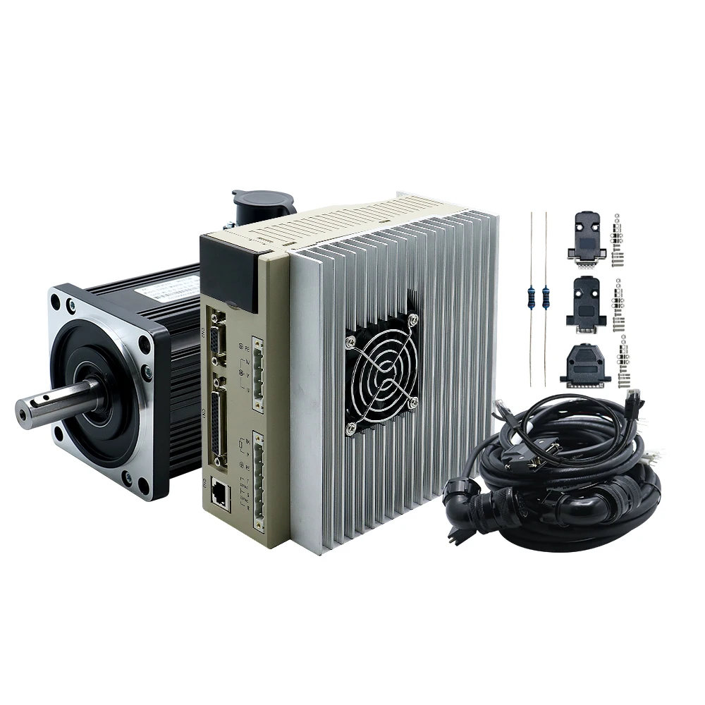 HLTNC 80ast Servo Motor 220V 750W 3000RPM 2.4N.m 3000RPM T3D-L20A-RABN Servomotor AC Motor With Servo Drive for Actuator