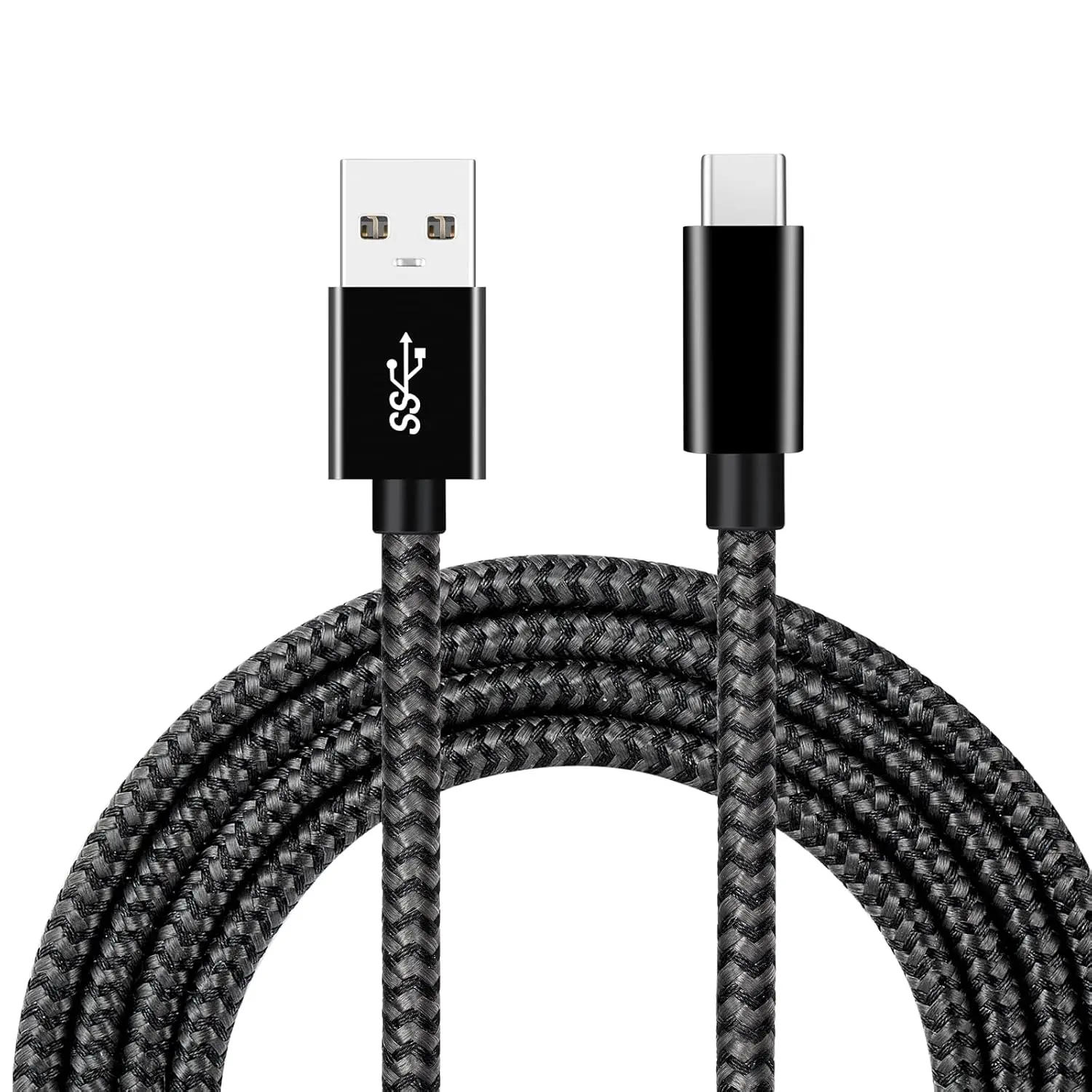 10 Uds 3A carga rápida 3,2 tipo C Cable de datos de alta velocidad 10Gbps trenza de nailon duradera para teléfonos móviles IOS alimentación Micro-USB auricular