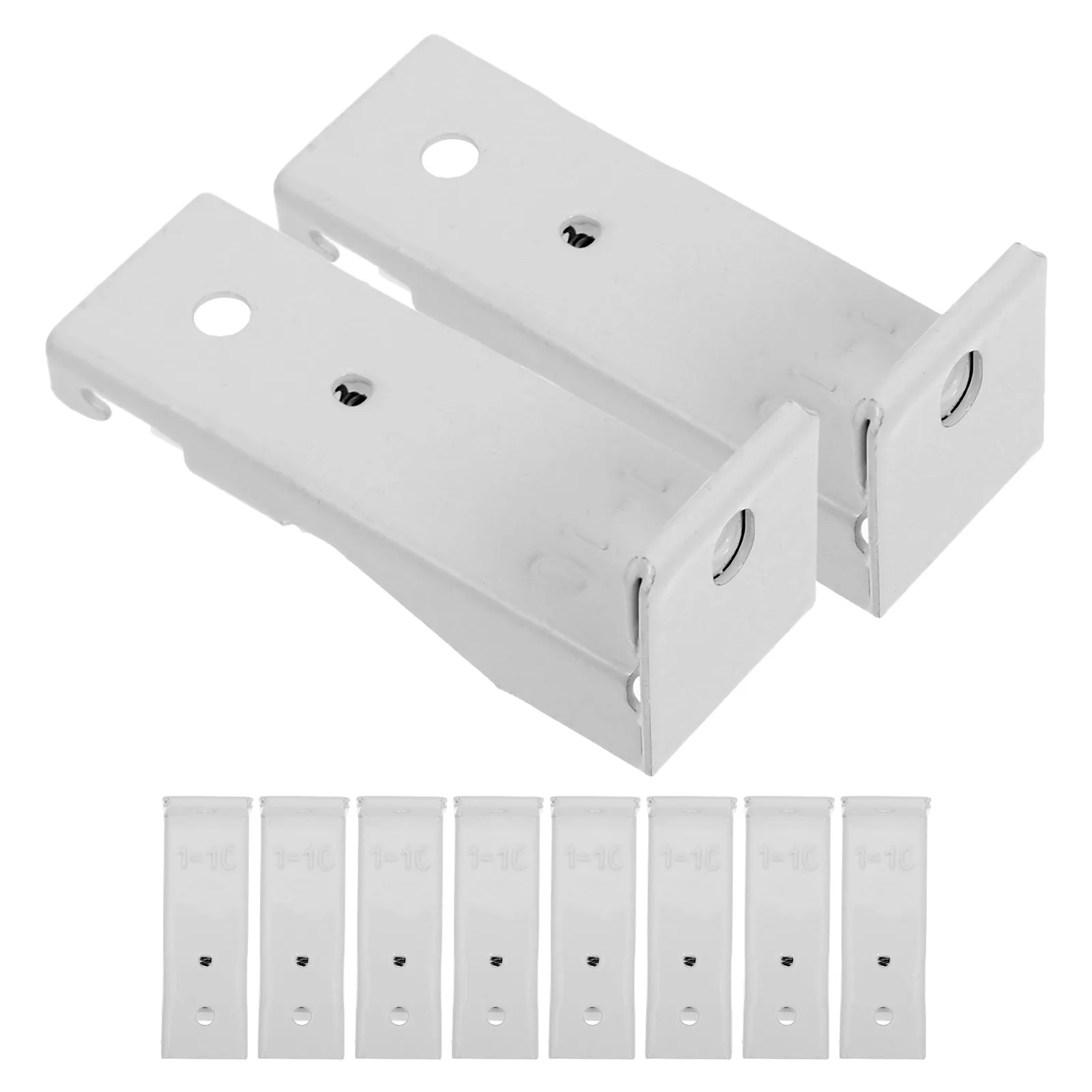 

10pcs Track Installation Brackets Iron Ceiling Mount Curtain Rod Hardware Wall Support Hardware Flexible Rail Track