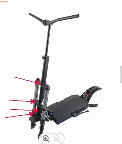 Scooter ammortizzatore anteriore piastra fissa forcella idraulica sospensione Boyueda S3 Kit telaio Scooter elettrico parti del corpo accessori fai