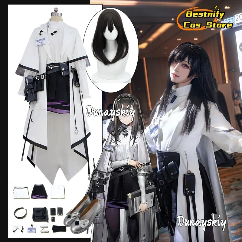 

CosplayPriestess Cosplay Game Arknights Costume Women's Poncho Dresses Wig Prop Shoe Suits Priestess Disguise for Adult Women Ro