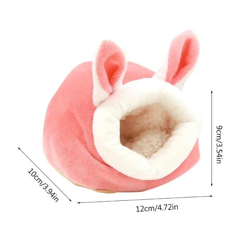 Niedliches Hamsternest, Winter, warmer Samt, kleiner Haustierkäfig, Schlafnest, Bett für Meerschweinchen, Igel, Eichhörnchenkäfig, Zubehör