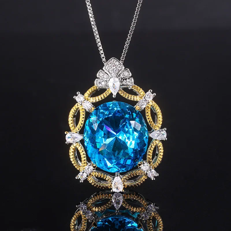 Vintage Oval Gemstone Pendant Necklace Red Purple with Gold Detailing Adjustable Chain Exquisite Design Women Jewelry Collection
