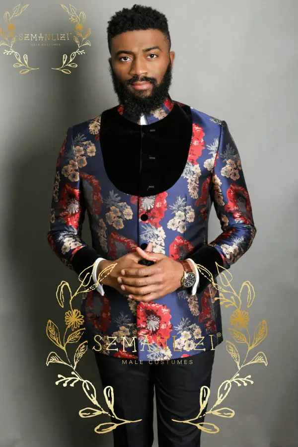 Fatos florais com gola para homens, casaco mais recente, design de calças, calças blazer, soco para casamento, estilo indiano, fantasia feita sob