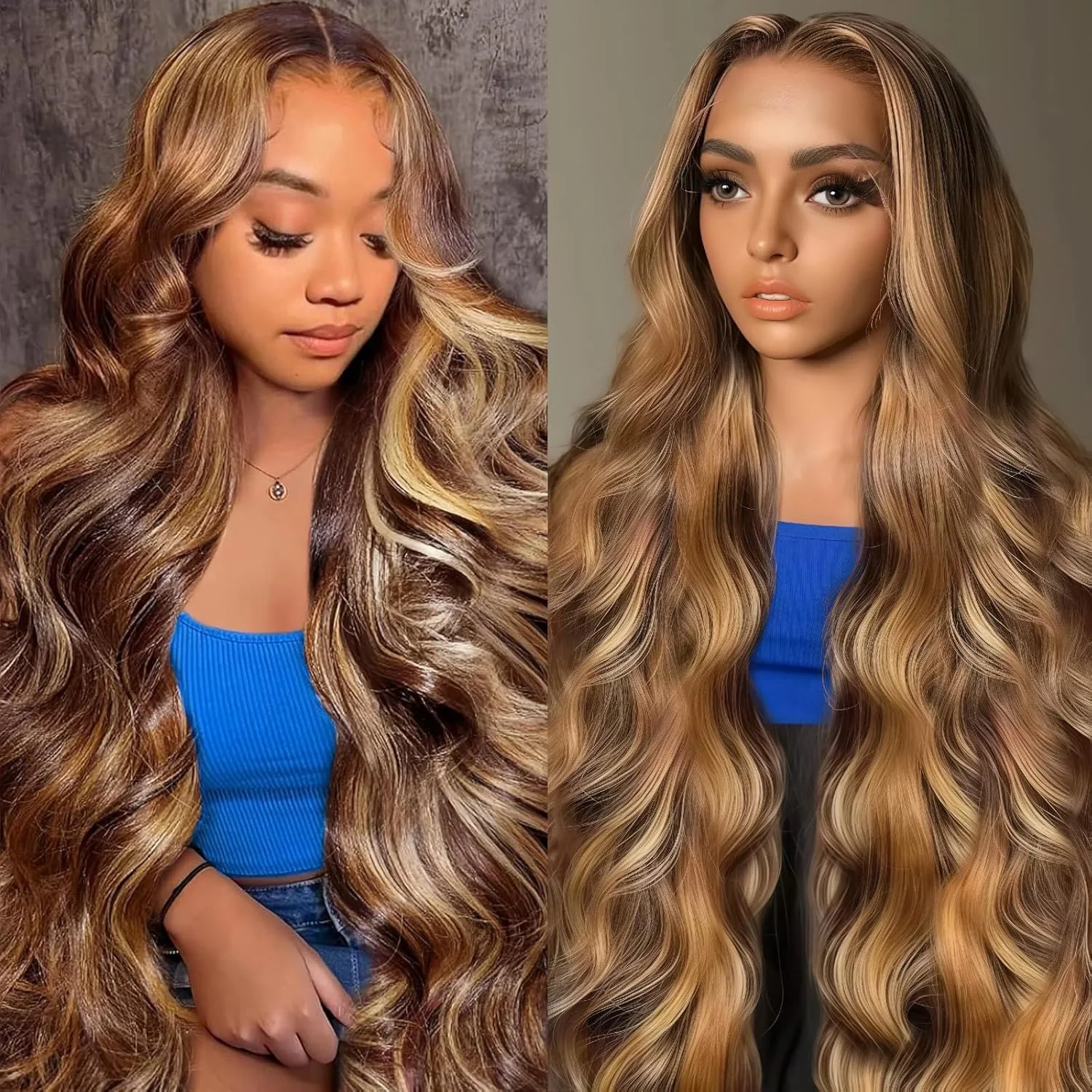 الشوكولاته براون الدانتيل شعر مستعار أمامي 13x4 براون شعر مستعار الدانتيل شعر مستعار أمامي للنساء 13x6 الدانتيل باروكة من شعر طبيعي لارتداء اليومي 40 42 بوصة #1