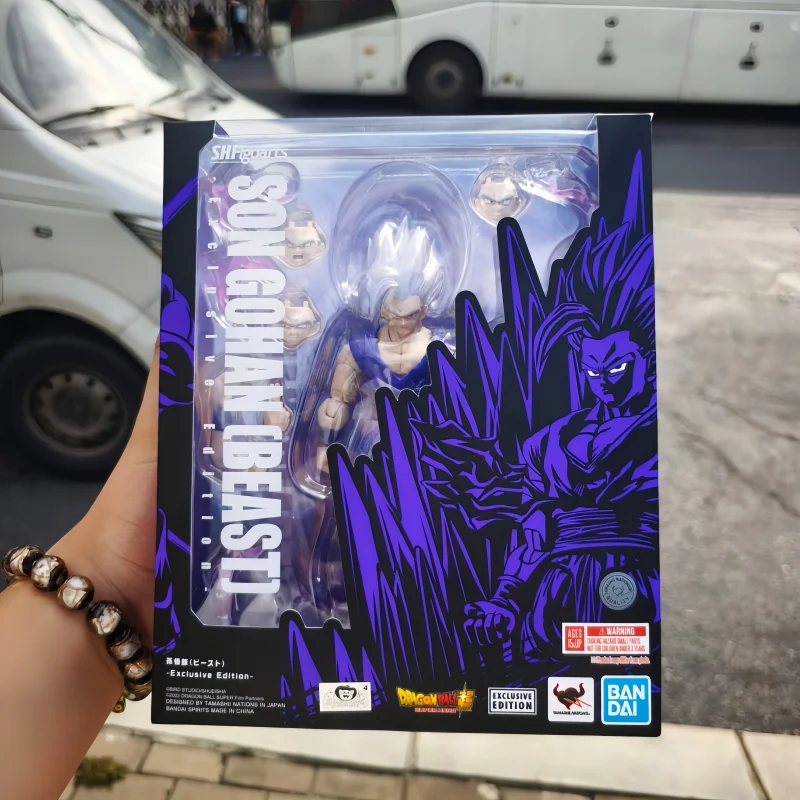 

100% Original Bandai Dragon Ball Z 2025 SDCC S.H.Figuarts Exclusive Edition Son Gohan Beast SDCC Anime Action Models Toys Gifts