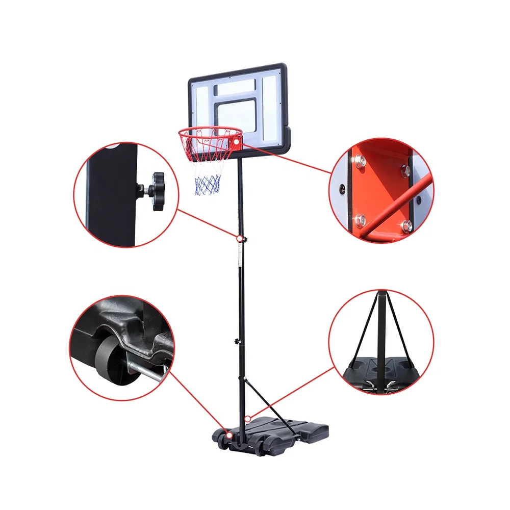 

YTYIN Cheap Outdoor Activity Portable Moveable Children Adults Basketball Board Hoop Stand Backboard