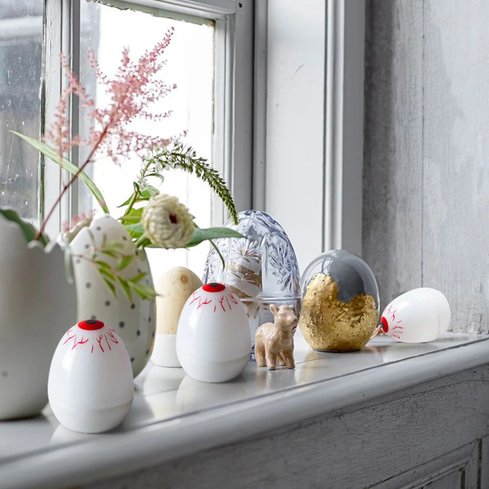 

12Pcs Horror Eyeball LED Candlelight Party Decoration Horror Lamp for Halloween Cosplay Haunted House Ambience