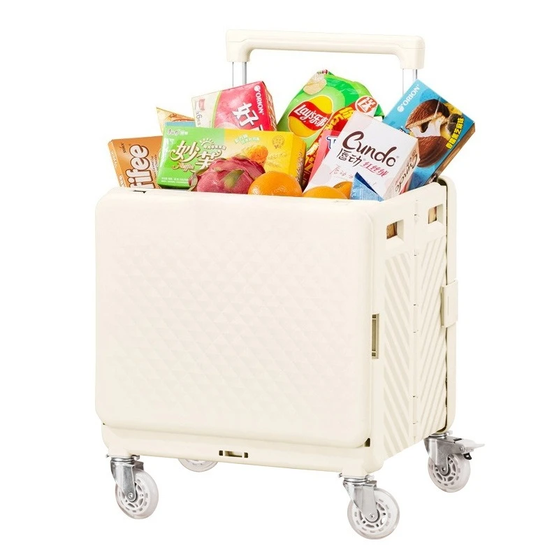 

Folding shopping trolley, universal wheel shopping camping trolley