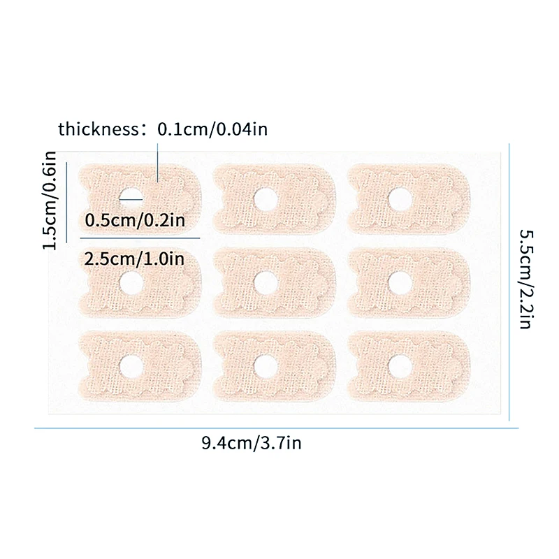 Voetbeschermers Pads Maïs KillerToe Protector U-vormige Kip Ooglapje Anti-slijtage Voet Terloops hoge hakken Stickers aanbrengen