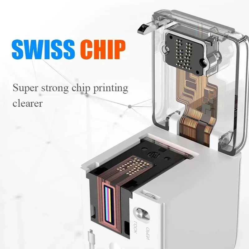 

Wireless Inkjet Printer Barcode Portable Multi-surface Printer Tattoo Photo Logo Pattern Multipurpose Mini Color Printe