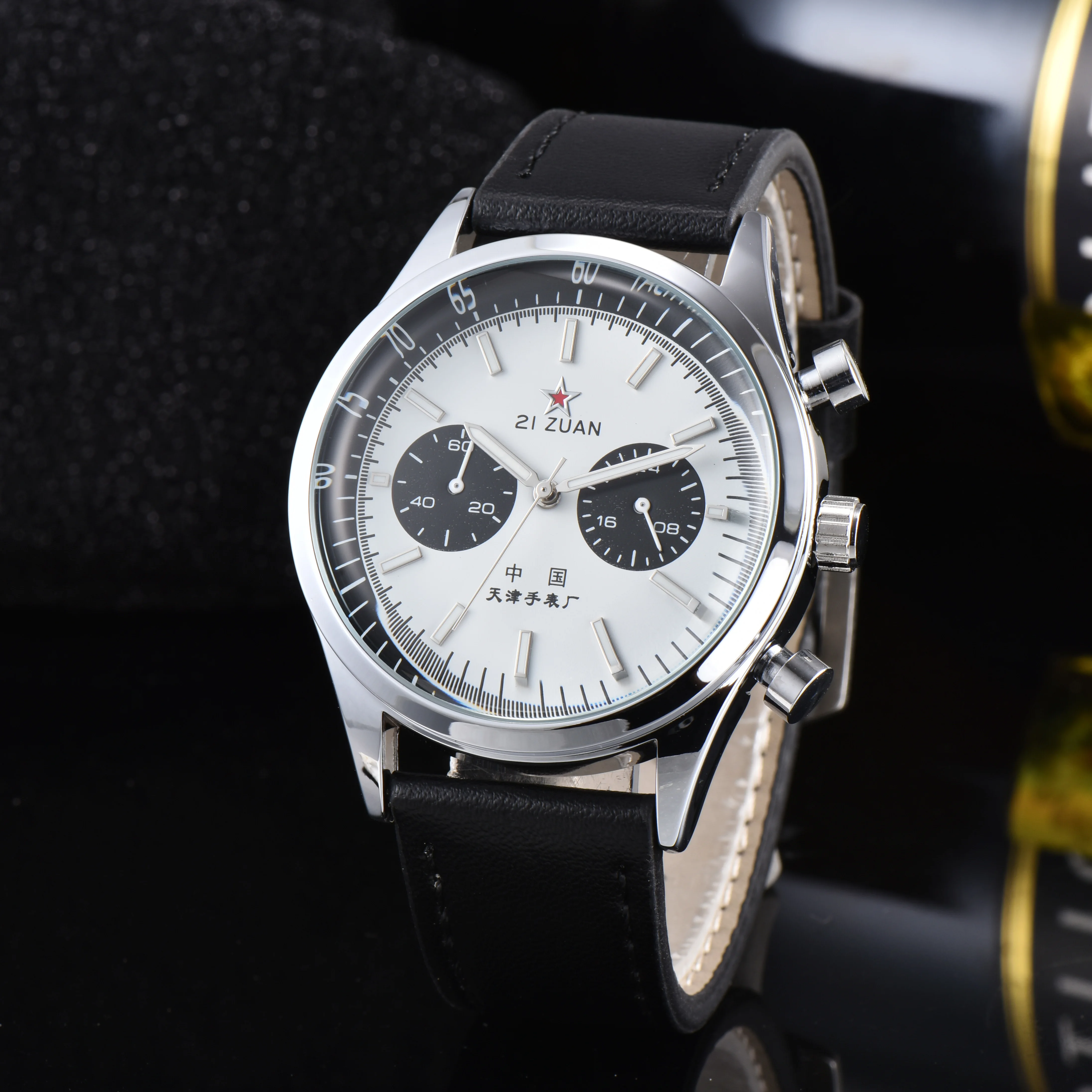 Fashionable Business Multifunctional Seagull 1963 Men's Watch Classic Retro Quartz Clock Waterproof Luxury Date Chronograph