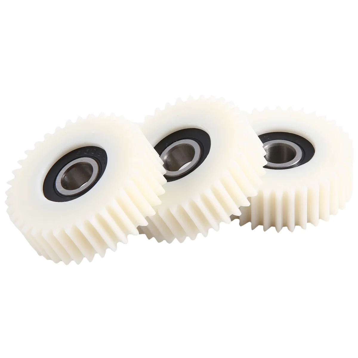 ABQR 3Pcs 36 Teeth 38mm Nylon Electronic Motor Gear Ball Bearing Gears for Electric Bike Bicycle