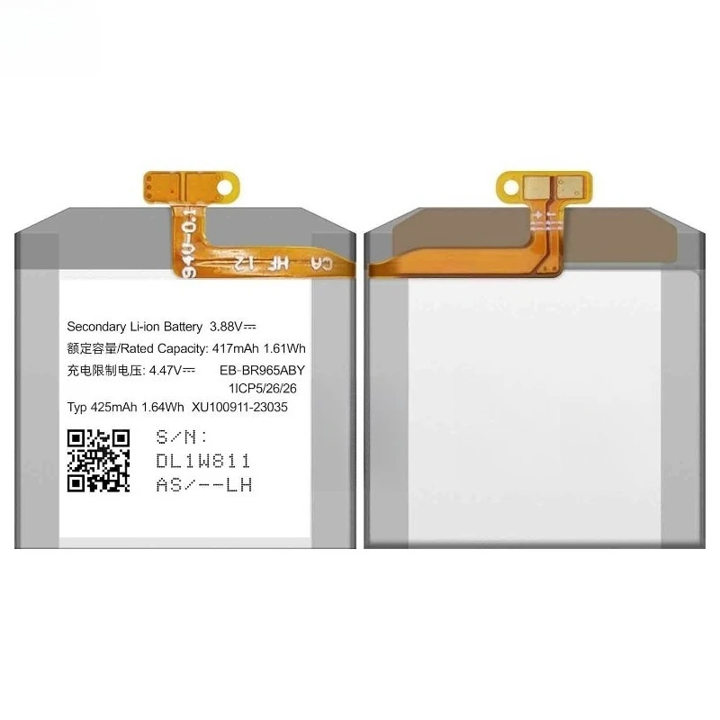 High Quality Watch Battery EB-BR965ABY 3.88V 425mAh For Samsung Galaxy Watch 6 Classic (47mm) R965 Brand New Replacement Battery