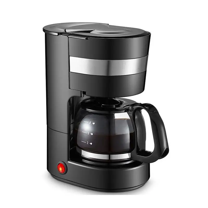 Fully semi-automatic American coffee machine household small brewed drip coffee powder pot office mini one person