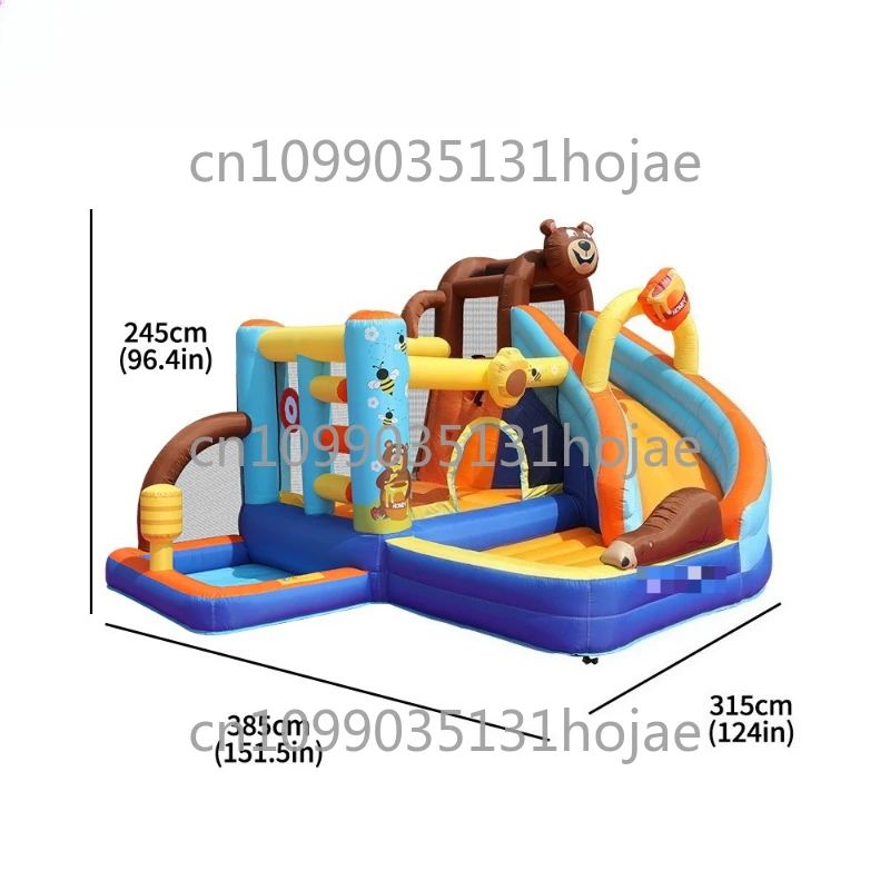 

Inflatable Jumping Bed Bear Inflatable Castle Slide Air Cushion Inflatable Slide Naughty House