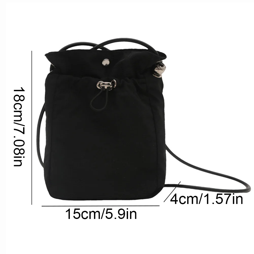 حقيبة كروس نايلون ناعمة محفظة هاتف صغيرة متعددة الوظائف حقيبة كتف مربعة محفظة كروس محفظة قماش حقيبة ساعي البريد