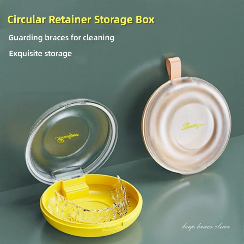 

Invisible braces storage box orthodontic retainer box denture storage box portable orthodontic braces tooth