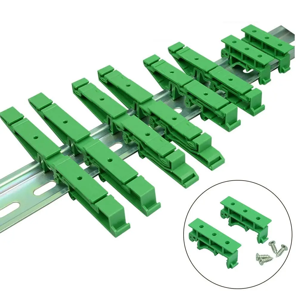 

1pair DRG-01/DRG-02/DRG-03 Circuit Board Bracket Spare Parts DIY PCB Connectors DIN 35 Rail Mount Carrier Clips Connectors