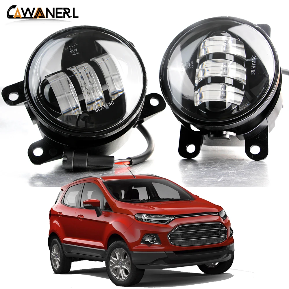 2 Pieces Car LED Fog Light For Ford EcoSport 2013 2014 2015 2016 30W 4000LM Front Bumper Fog Lamp Assembly H11