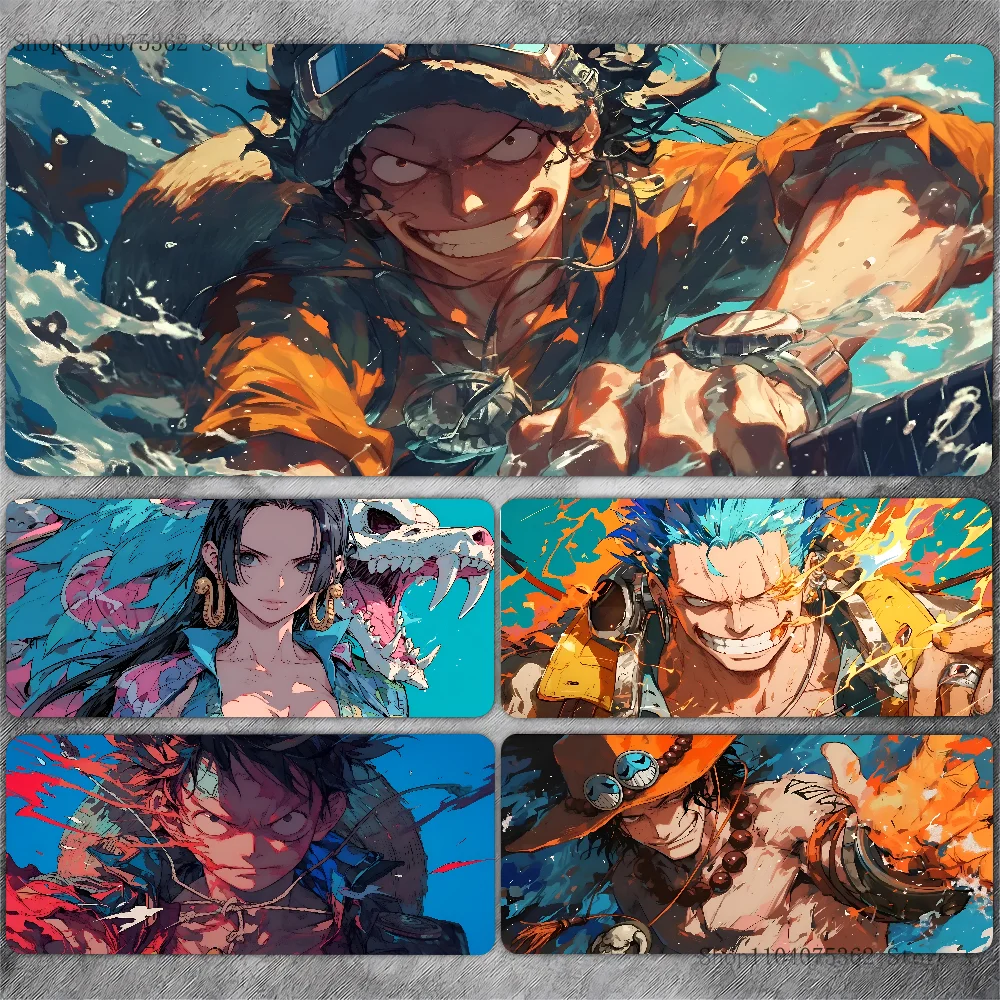 Classic Anime O-One P-Piece L-Luffy Z-Zoro Mousepad Large Keyboard Desk Mat Gaming Mouse Pad LockEdge Non-slip Mat