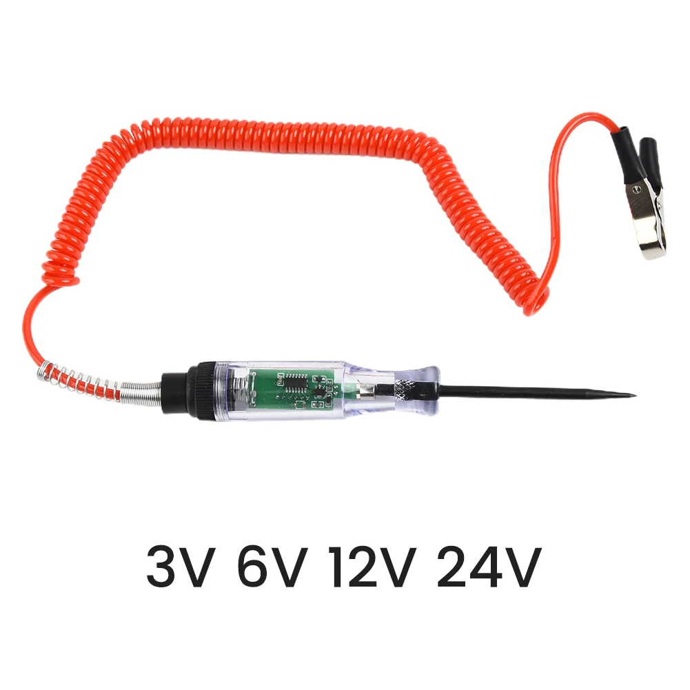 Test Pen Digital Display For Vehicle Induction Test Multi-function Repairing Tools Spare Spring Wire 3V-24V Accessories