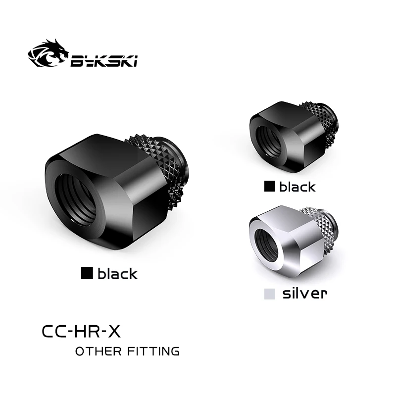 Bykski G1/4'' 6mm Eccentric Fitting 360 Degree Freely Rotary Joints Computer Water Cooling Offset Adapter Connector CC-HR-X