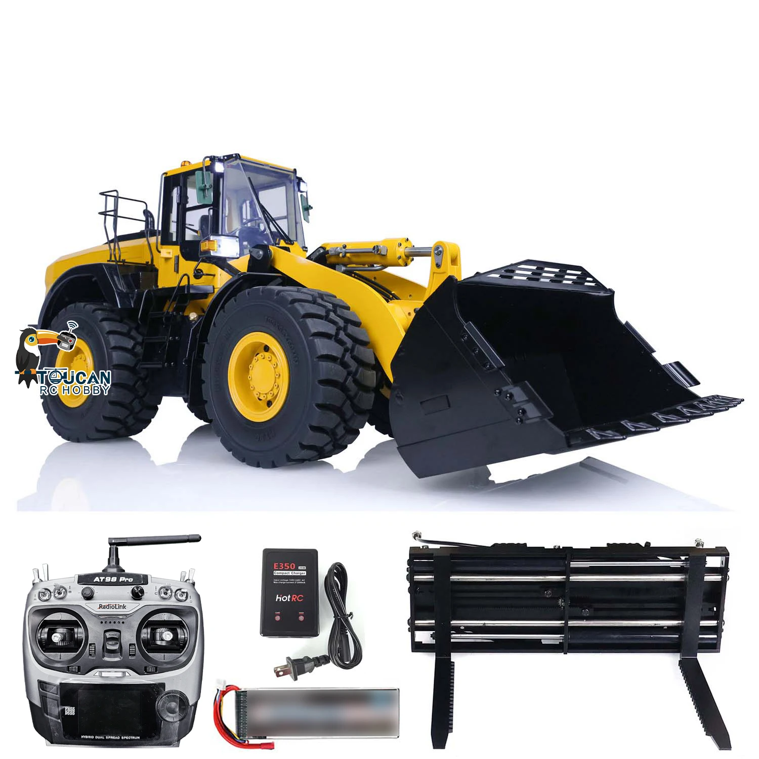 

MTM 1/14 Metal Hydraulic RC Loader WA480 RTR Assembled Painted Finished Truck Model Outdoors Toy Gift for Boys THZH1339-SMT6