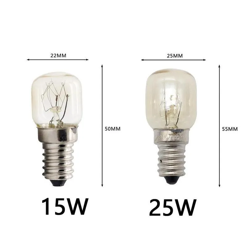 1PCS High temperature resistant 500 degrees E14 220V 25W 230V 40W oven light roasted sweet potato bulb