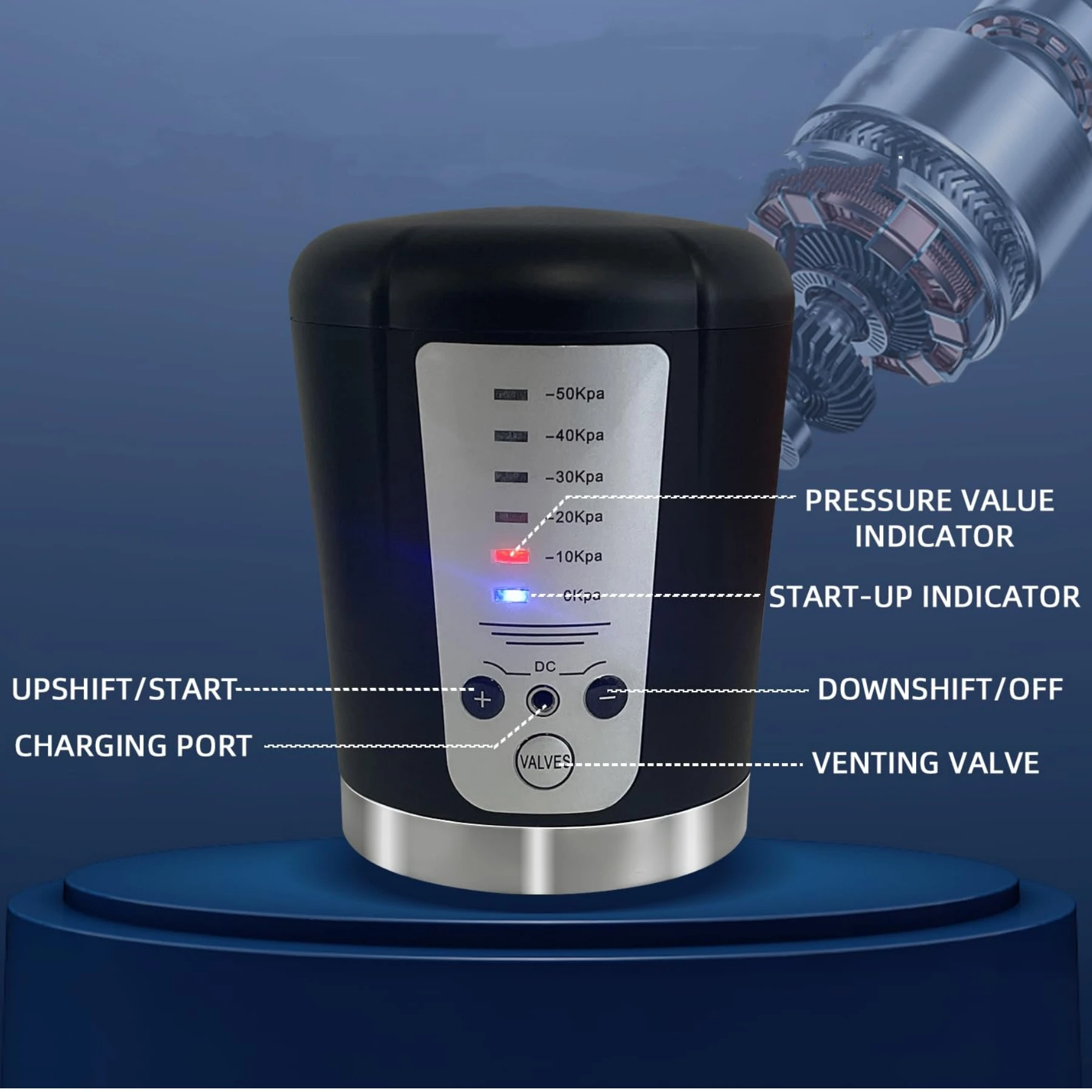 Vacuum Penis Pump for Male ED Enhancement Erectile Enlargement with Penis Ring Automatic Cock Enlarger Pump Sex Toys for Man 18+