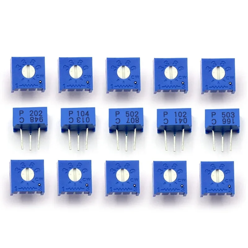 

500pcs/lot 3386P 13 Values 100R to 2M Ohm Trimpot Trimmer Potentiometer 10% Resistance Tolerance