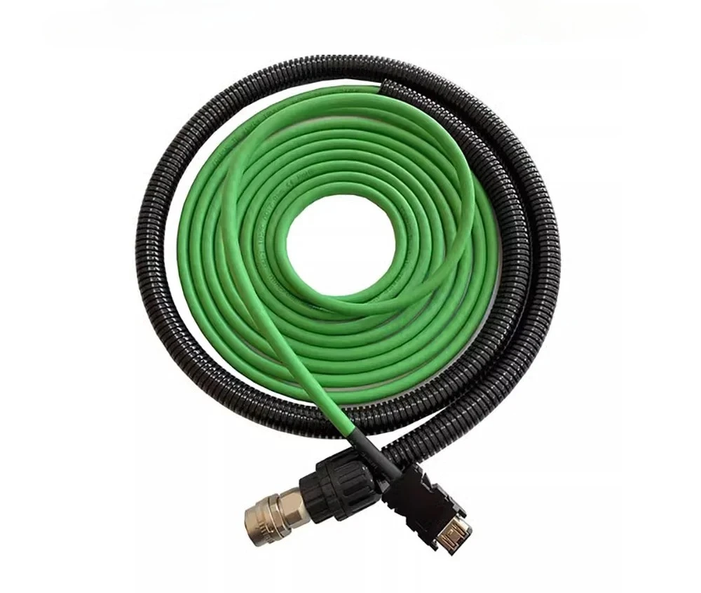 

Кабель энкодера серводвигателя, прямая головка CNV2E-8P, 3 риса, 5 м, 8 м, 10 м, 15 м, черная стандартная прямая головка