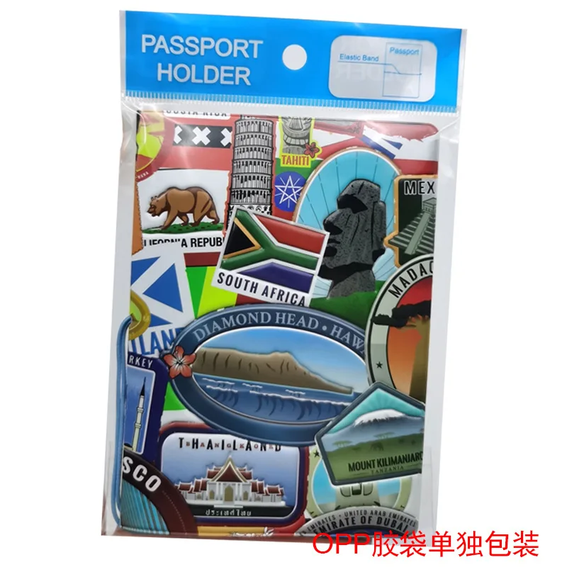 Creative 3D Passport Cover Case Wallet Bag Men Women ID Address Card Holder Portable Travel Accessories