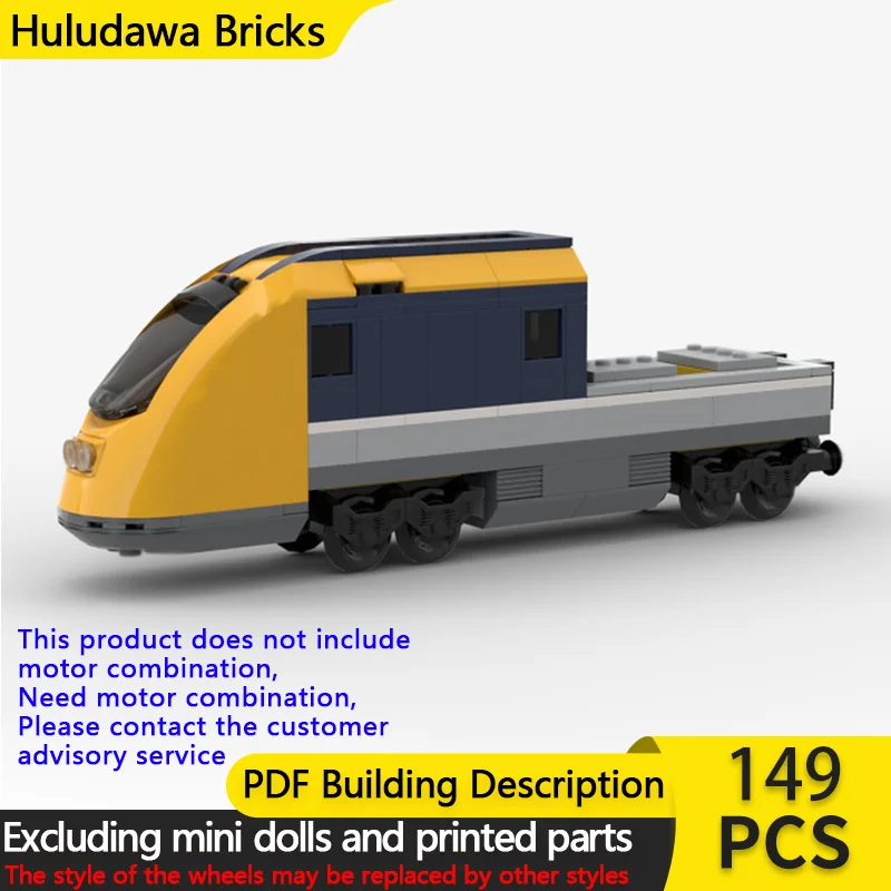 

Модель городской автомобиль MOC, строительные кирпичи, электрический локомотив, модульная технология, детские праздничные подарки, сборные игрушки, костюм