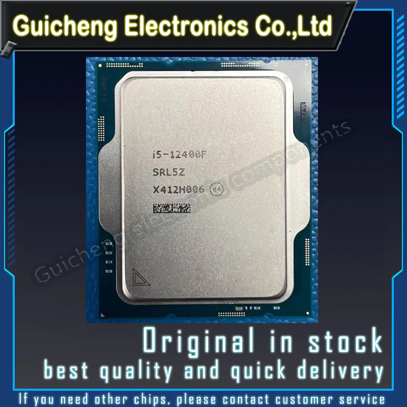 i5-12400F New i5 12400F 2.5 GHz 6-Core 12-Thread CPU 10NM L3=18M 65W LGA1700