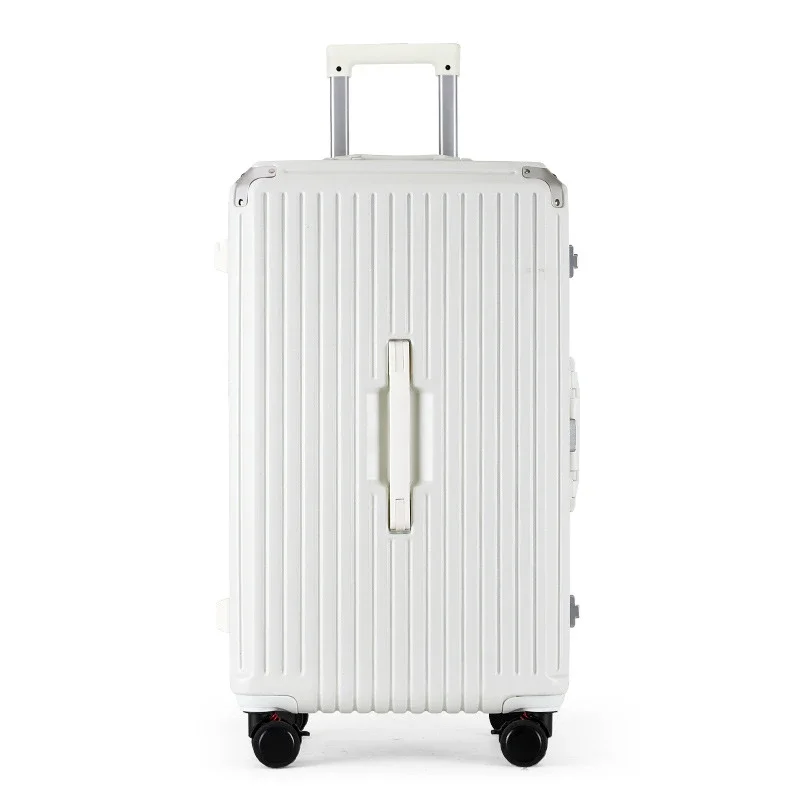 New Design Suitcase Travel Rolling Luggage Large Capacity Trunk Aluminum Frame Sturdy Suitcases Silent Universal Wheel luggage